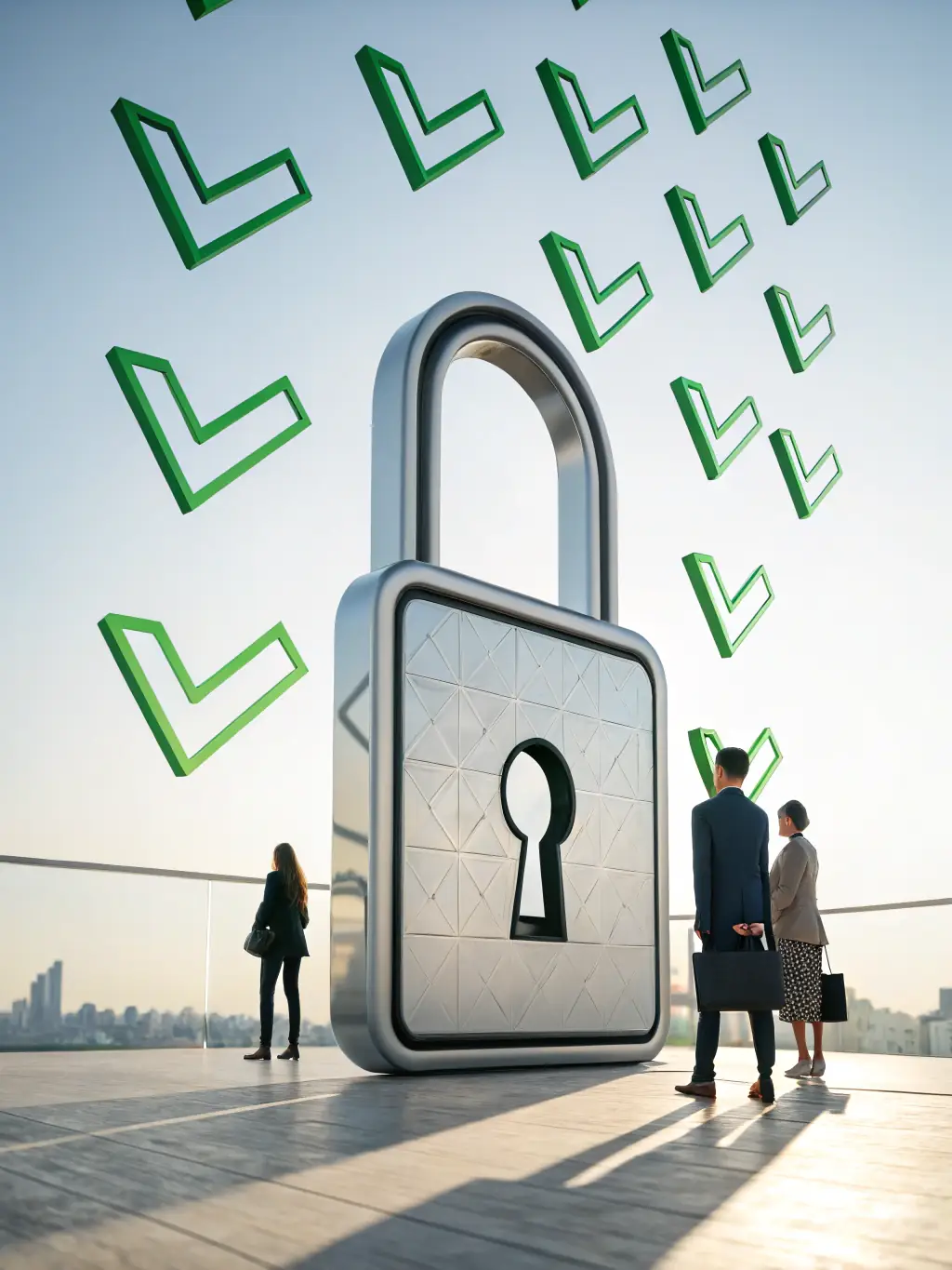 A padlock icon with a checkmark inside, symbolizing secure data handling and compliance with PDPA regulations at AMRE.